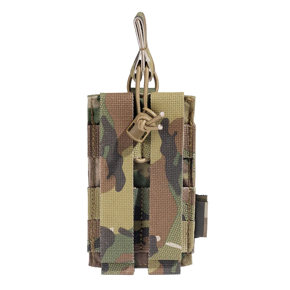 Tactical Molle Pouch Single Magazine Pouch Double-Layer Mag Pouches Universal Cartridge Holder for M4 M14 M16 AK AR