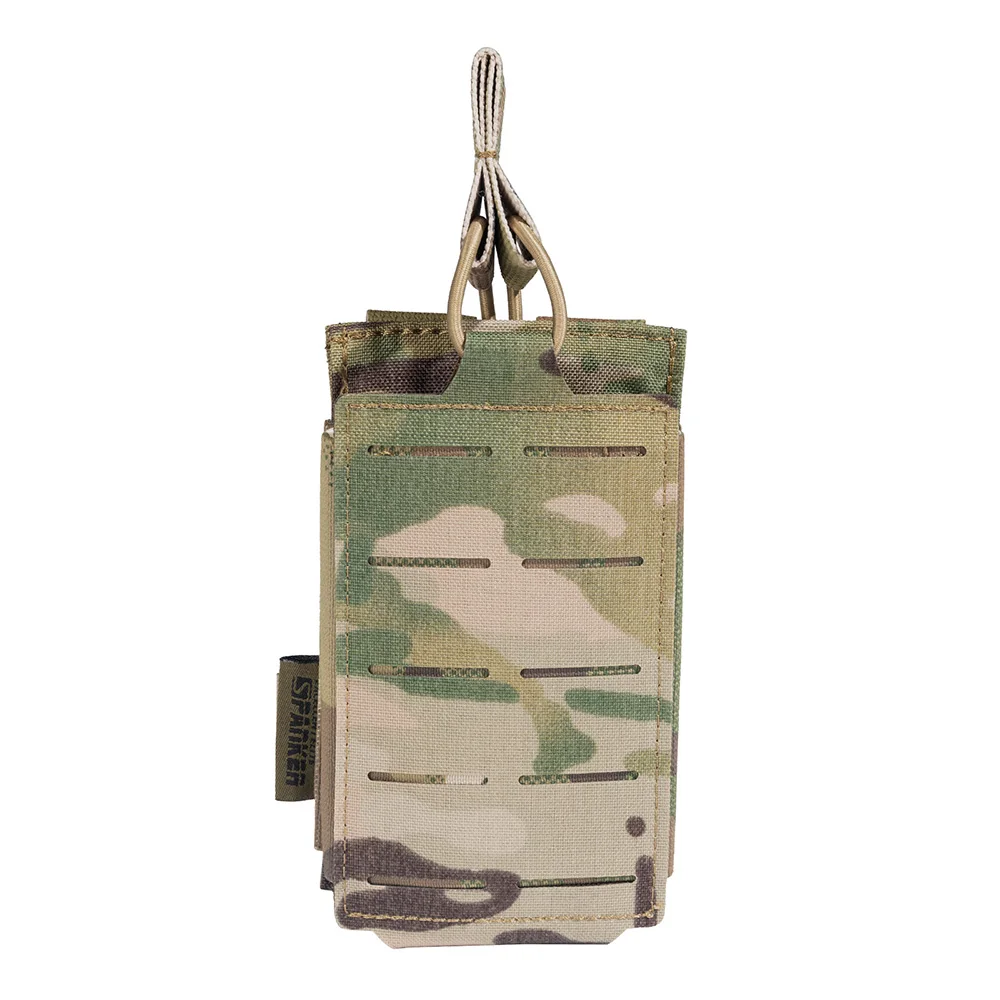 Tactical Molle Pouch Single Magazine Pouch Double-Layer Mag Pouches Universal Cartridge Holder for M4 M14 M16 AK AR