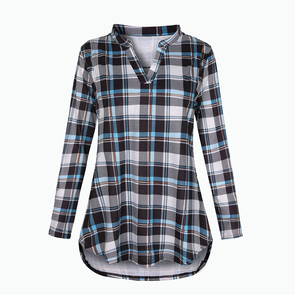 Women's Maternity Breastfeeding T-shirt V-Neck Solid Color Long Sleeve Nursing Tops Clothes for Pregnant Women