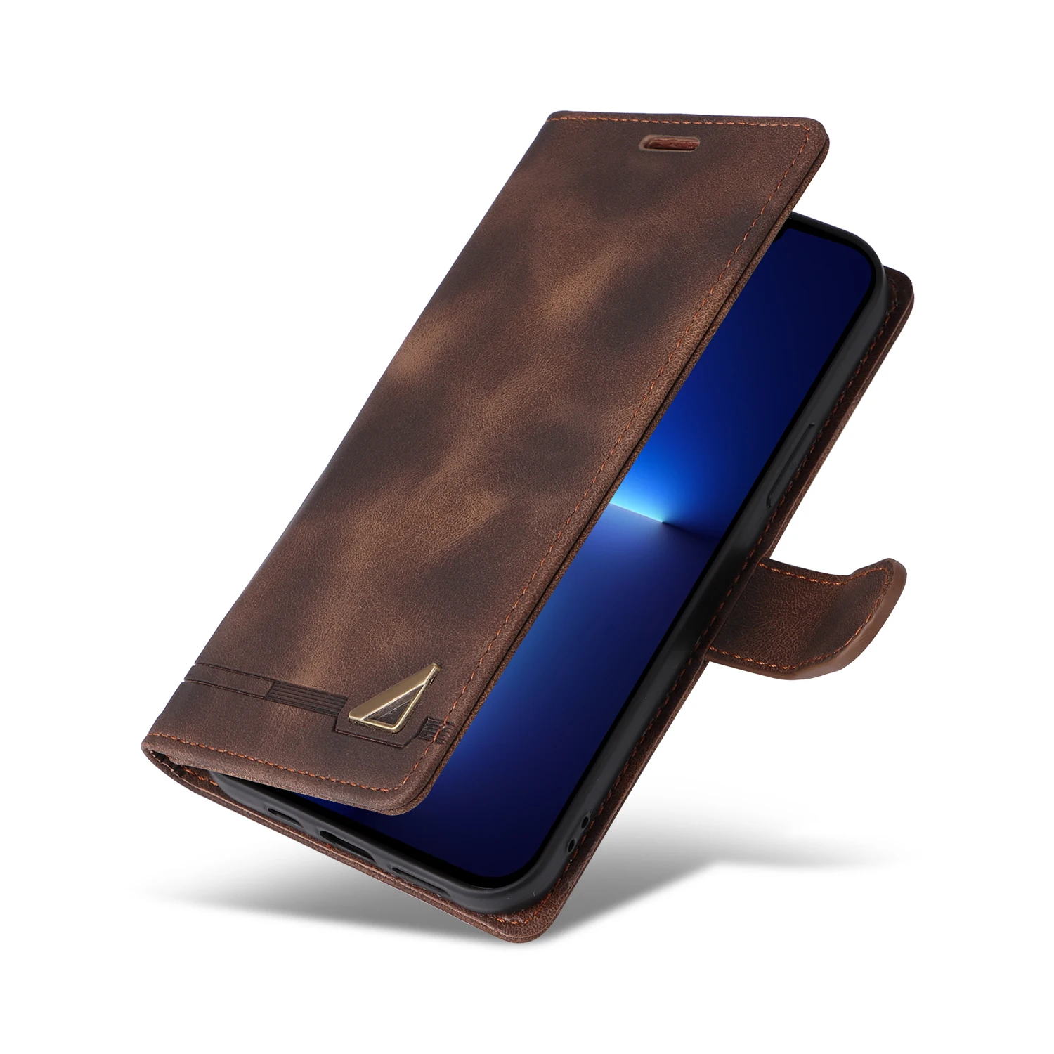 Flip Leather Case For iPhone 18 17 16 Pro Max 15 14 13 12 11 Pro Max 17E Air XR XS Max Luxury Wallet Card Slot Stand Phone Cover