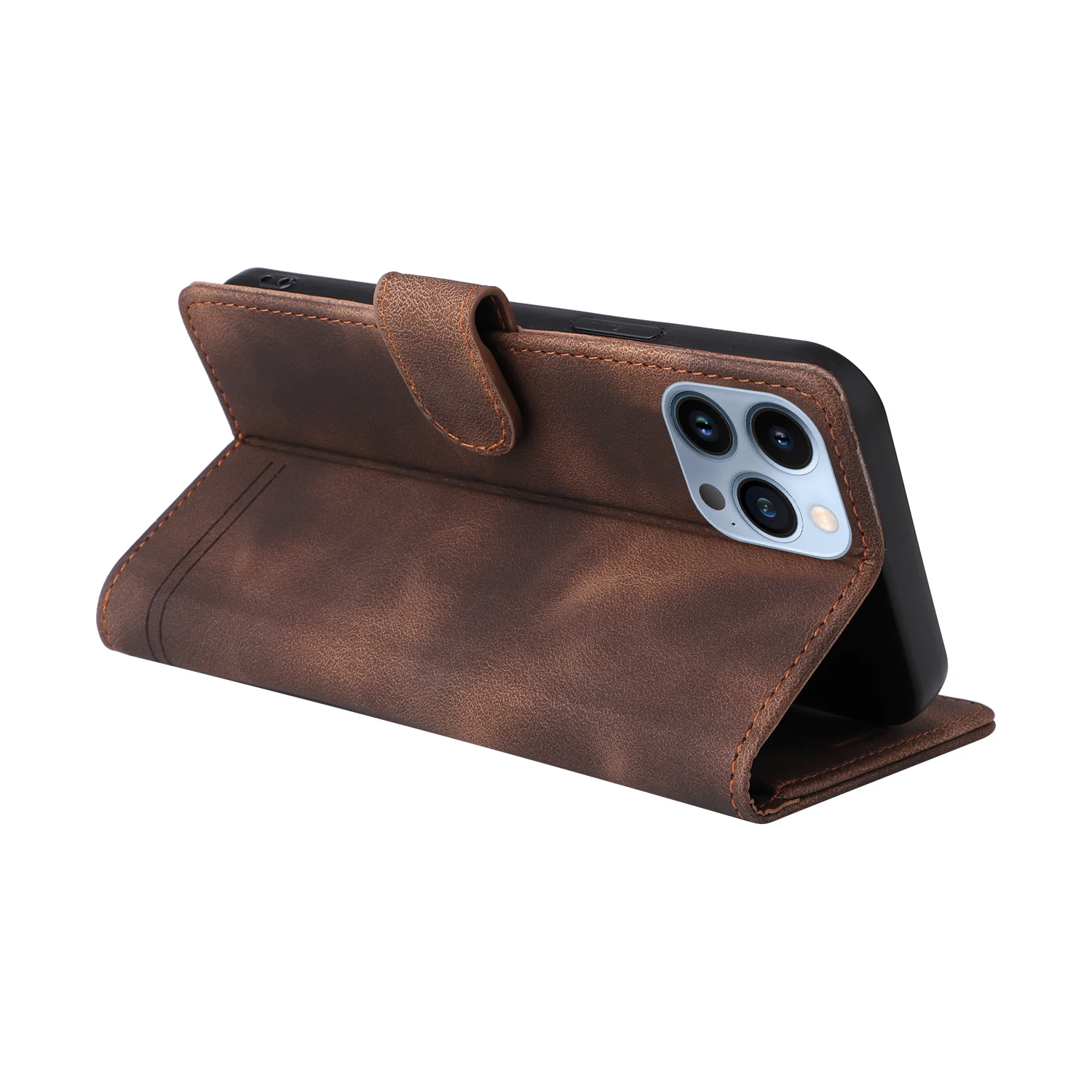 Flip Leather Case For iPhone 18 17 16 Pro Max 15 14 13 12 11 Pro Max 17E Air XR XS Max Luxury Wallet Card Slot Stand Phone Cover