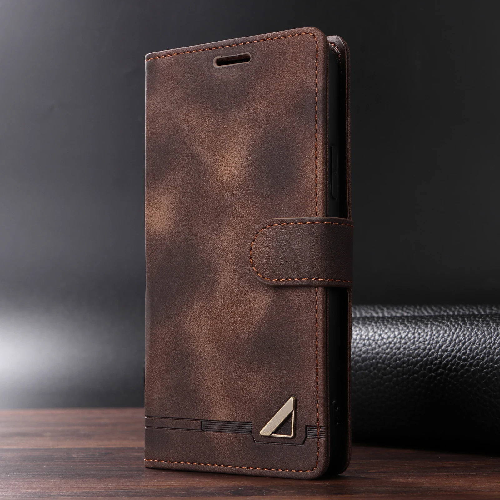 Flip Leather Case For iPhone 18 17 16 Pro Max 15 14 13 12 11 Pro Max 17E Air XR XS Max Luxury Wallet Card Slot Stand Phone Cover