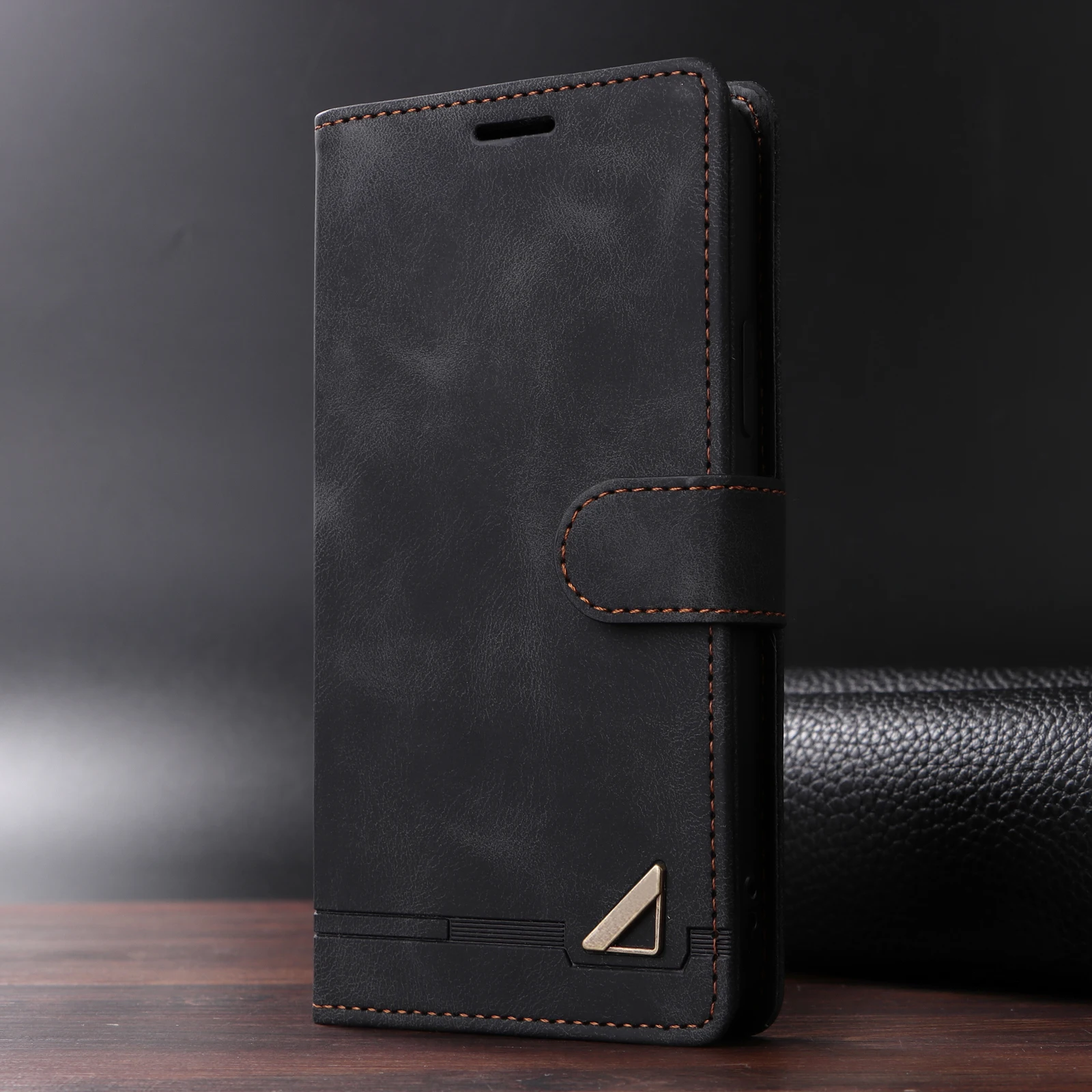 Flip Leather Case For iPhone 18 17 16 Pro Max 15 14 13 12 11 Pro Max 17E Air XR XS Max Luxury Wallet Card Slot Stand Phone Cover