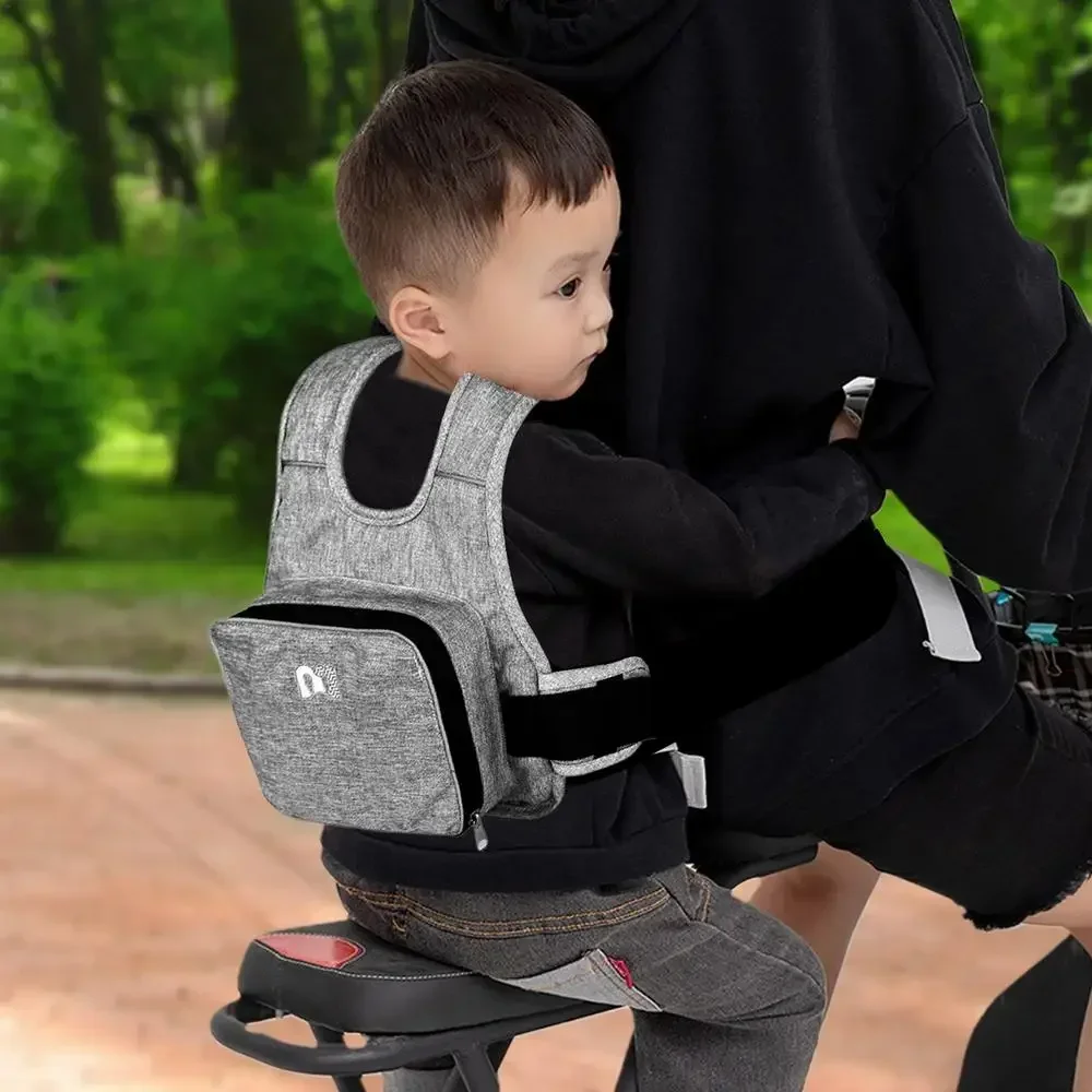 Adjustable Motorcycle Children Security Strap Universal Bicycle Kids Tandem Safety Seat Belt Harness Toddler 2-12 Years Child