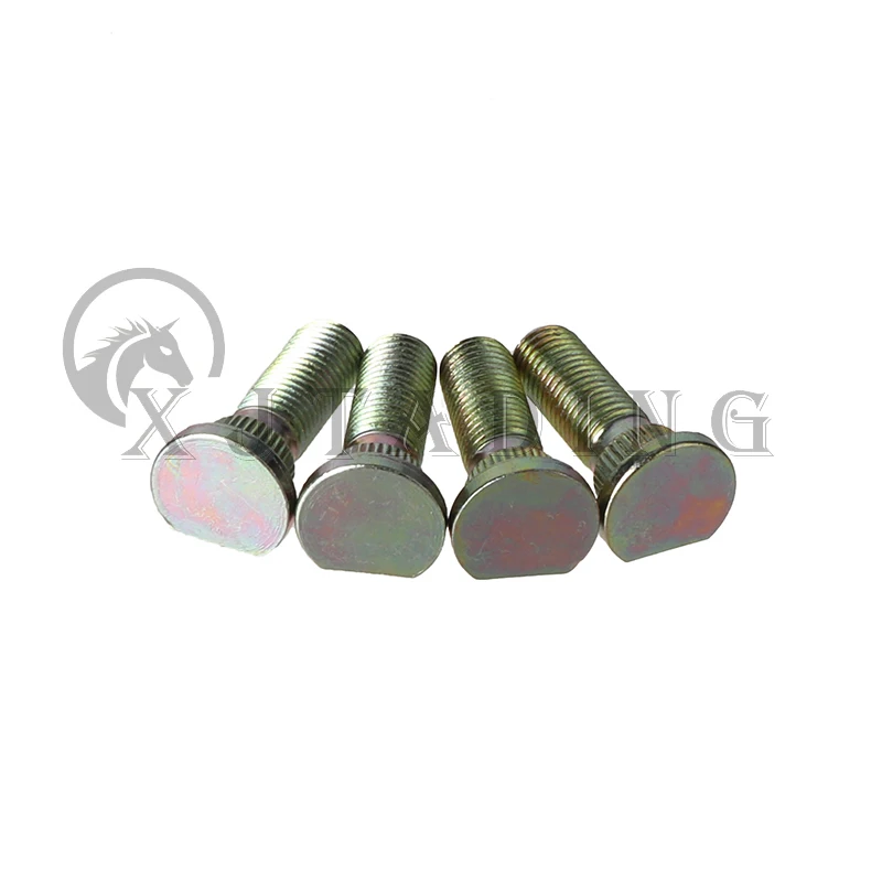 4 Pcs M10x1.25 Spline Screw Wheel Hub Stud & Lug Nut Fit For ATV Go kart UTV Buggy Quad Bike Wheels Mounting Fixing Accessories