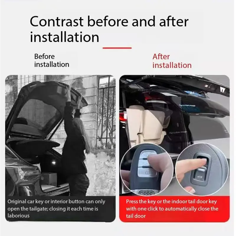 For Audi A4 b8 A4L B9 Electric Tailgate Refitted Intelligent Automatic Lifting Electric Tailgate Lock Module For Key control