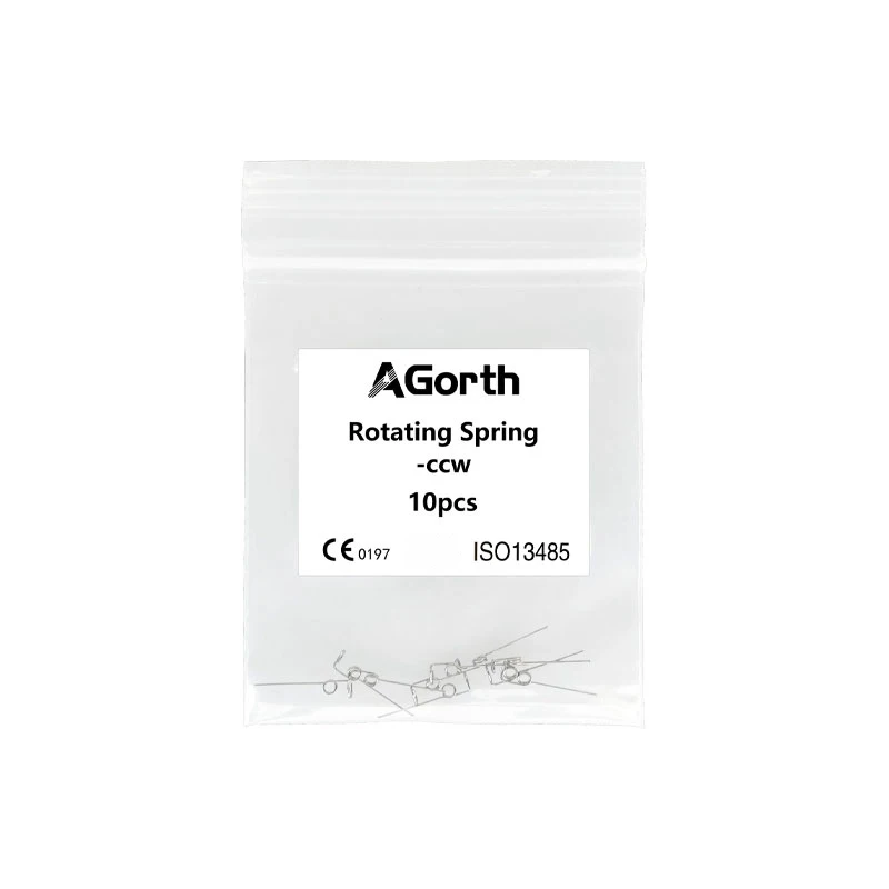 10Pcs/Pack Dental Orthodontics Rotating Spring Wire Upright Torsion/Positive Rotation CW/CCW Spring Dental Ortho Accessory