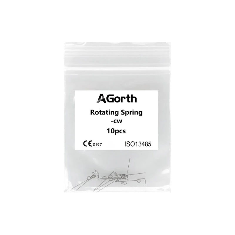 10Pcs/Pack Dental Orthodontics Rotating Spring Wire Upright Torsion/Positive Rotation CW/CCW Spring Dental Ortho Accessory