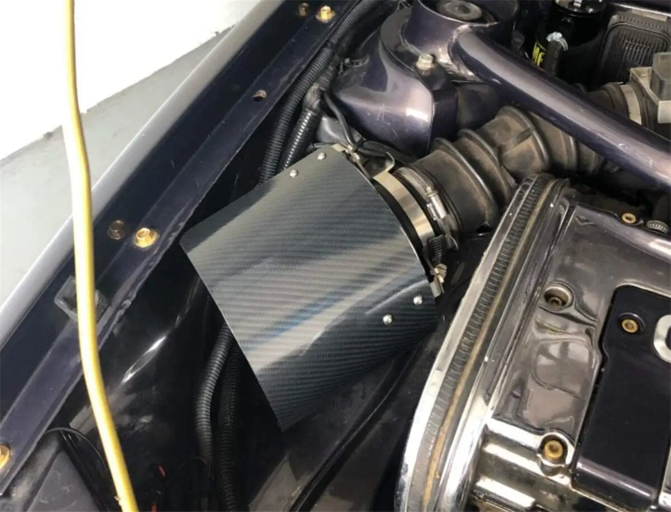 Universal Air Intake Filter Heat Shield Cover Car Cold Cone Sport Air Filter Cover For 2.5" TO 3.5" Neck AF-1001