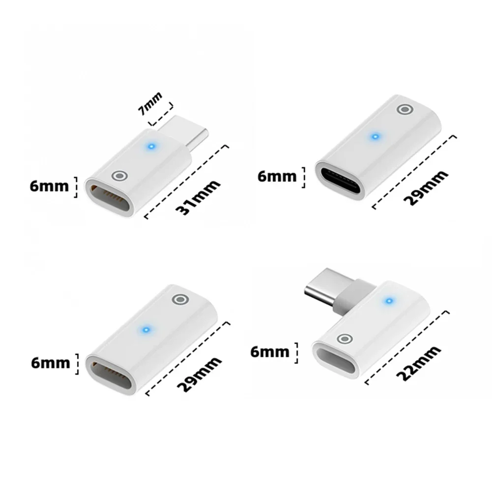 For Apple Pencil Charging Converter Adapter for Apple Pencil 1st Generation Connector Charger with Indicator Light