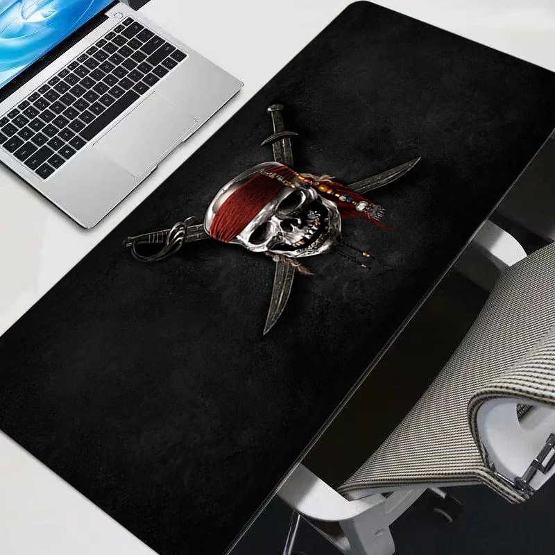 Cool Anime Large Gaming Accessories Mouse Pad PC Cartoon Pirates Of The Caribbean Desk Mat Laptop Gamer Desktop Mousepad Carpet