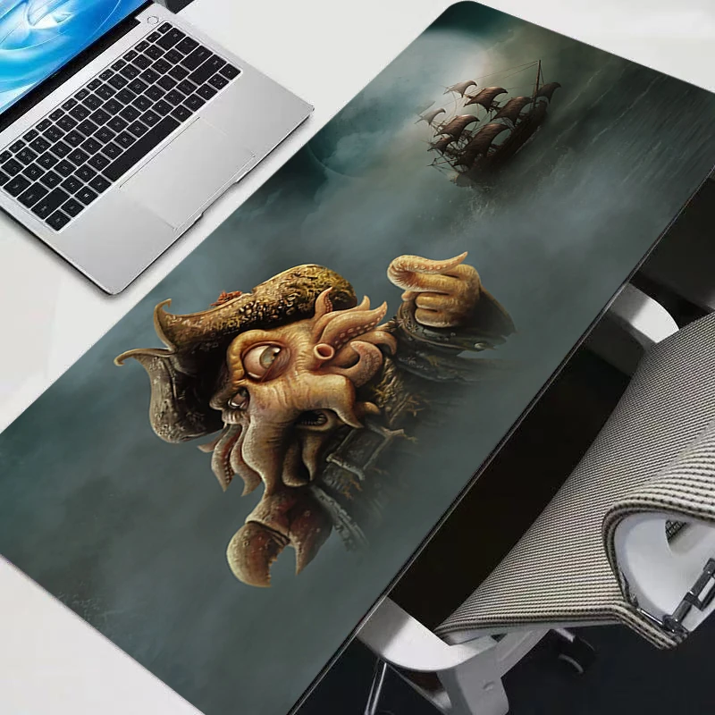 Cool Anime Large Gaming Accessories Mouse Pad PC Cartoon Pirates Of The Caribbean Desk Mat Laptop Gamer Desktop Mousepad Carpet