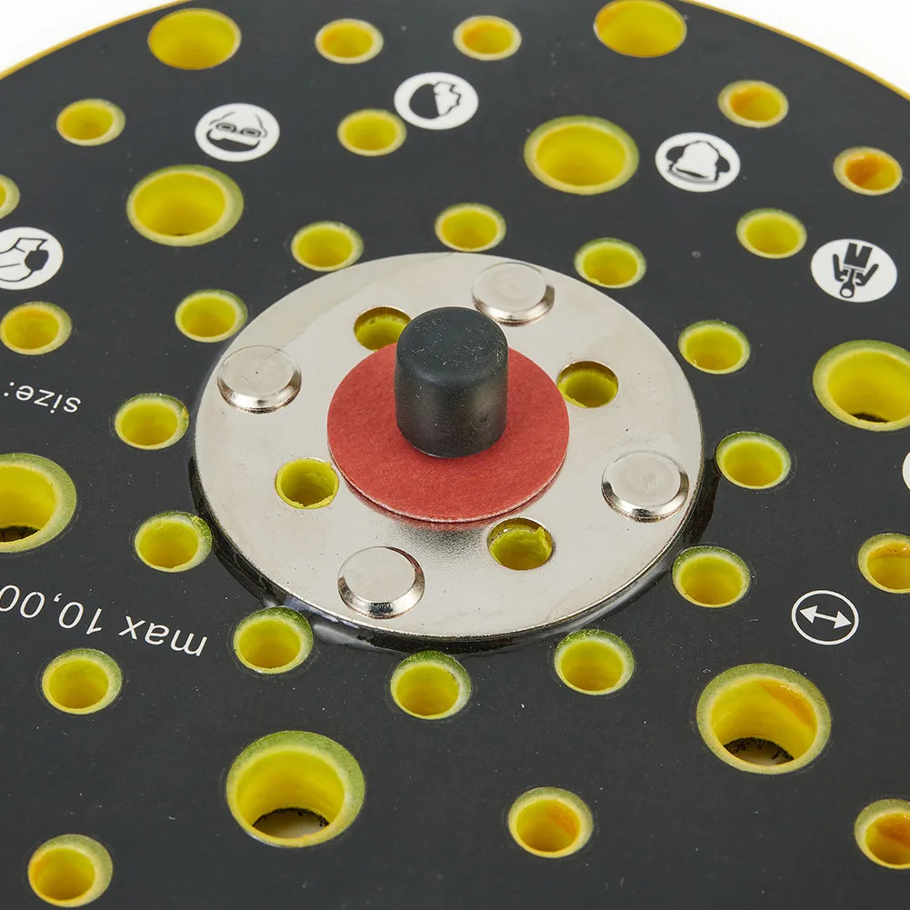 6 In Sander Backing Pad 150mm 52 Holes Hook&Loop Dust Free Sanding Disc 5/16in-24 Sander Polishing Disc Parts Sander Accessories