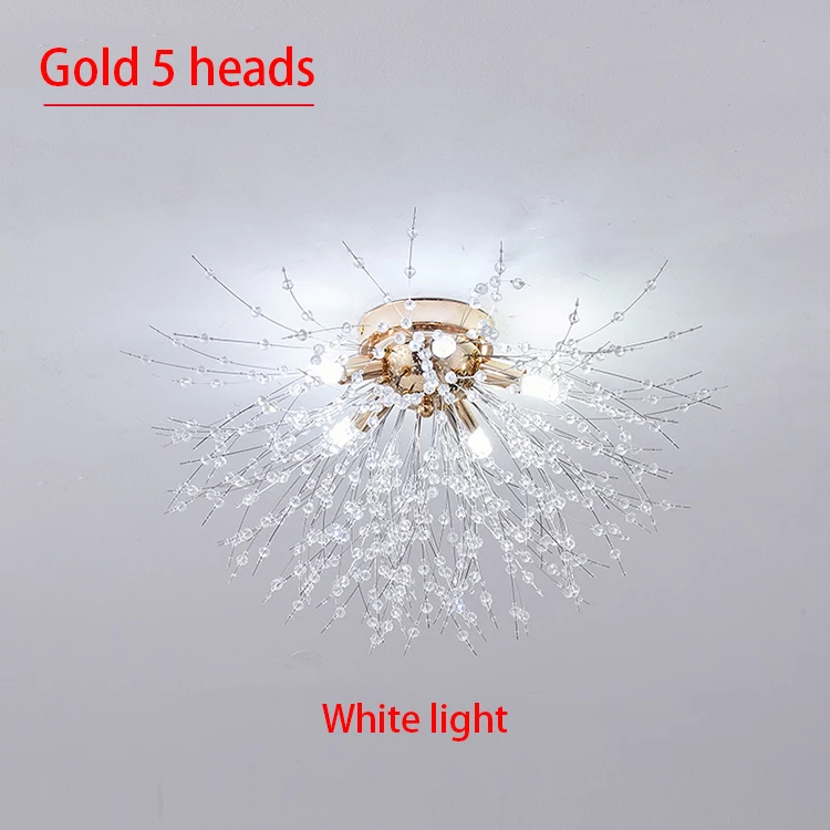 Dandelion Crystal Chandelier Nordic Modern Living Room Dining Room Bedroom Ceiling Light Room Light Fireball Decorative Light
