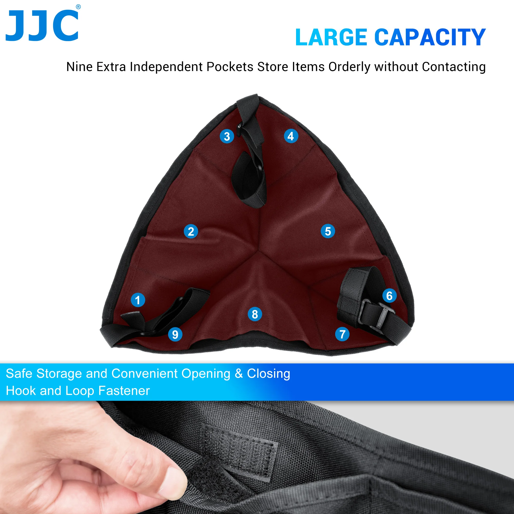 JJC Tripod Weight Stone Bag Heavy Duty Sandbag for Tripod Easel Universal Stand Sand Bag for Stabilizing Photography Accessory