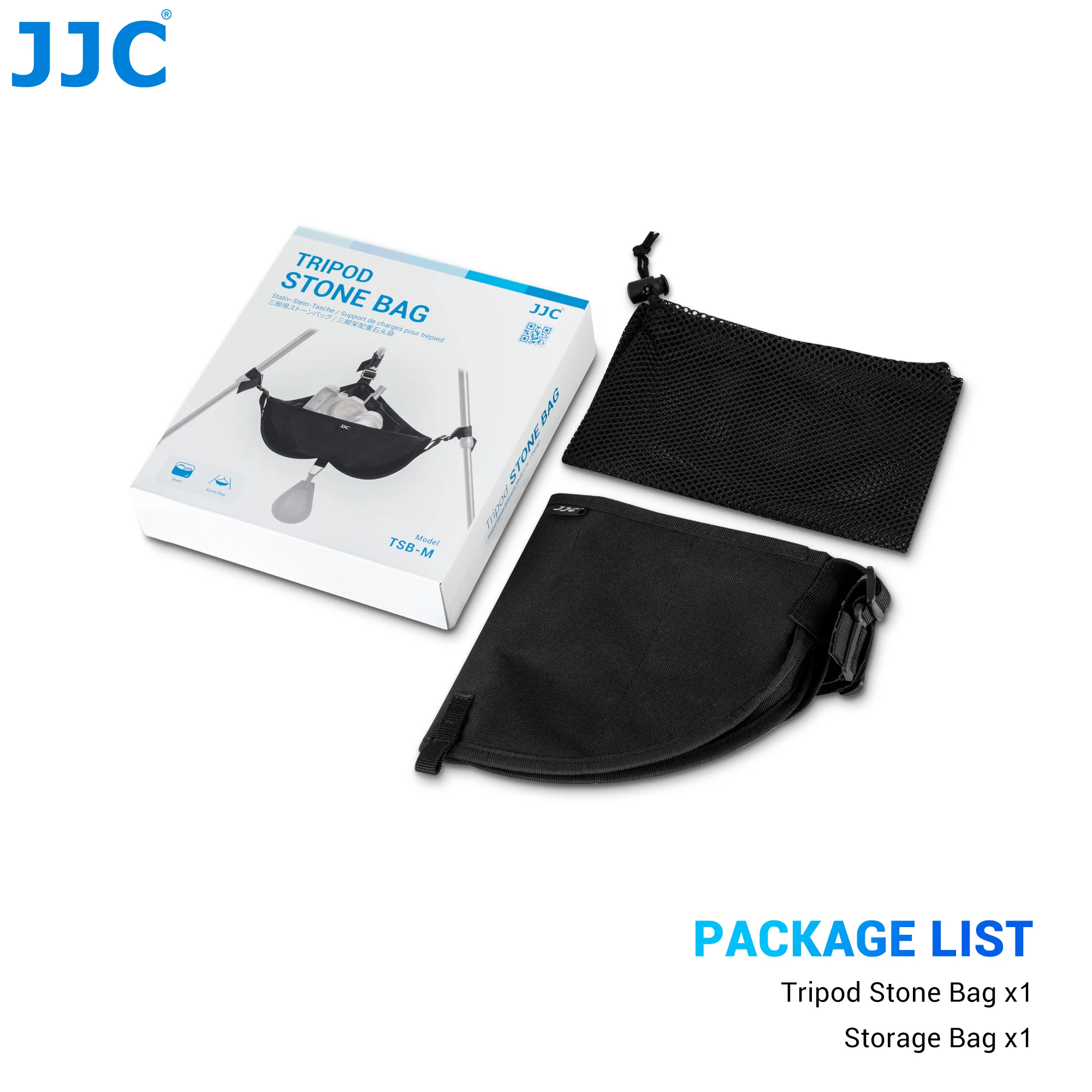 JJC Tripod Weight Stone Bag Heavy Duty Sandbag for Tripod Easel Universal Stand Sand Bag for Stabilizing Photography Accessory