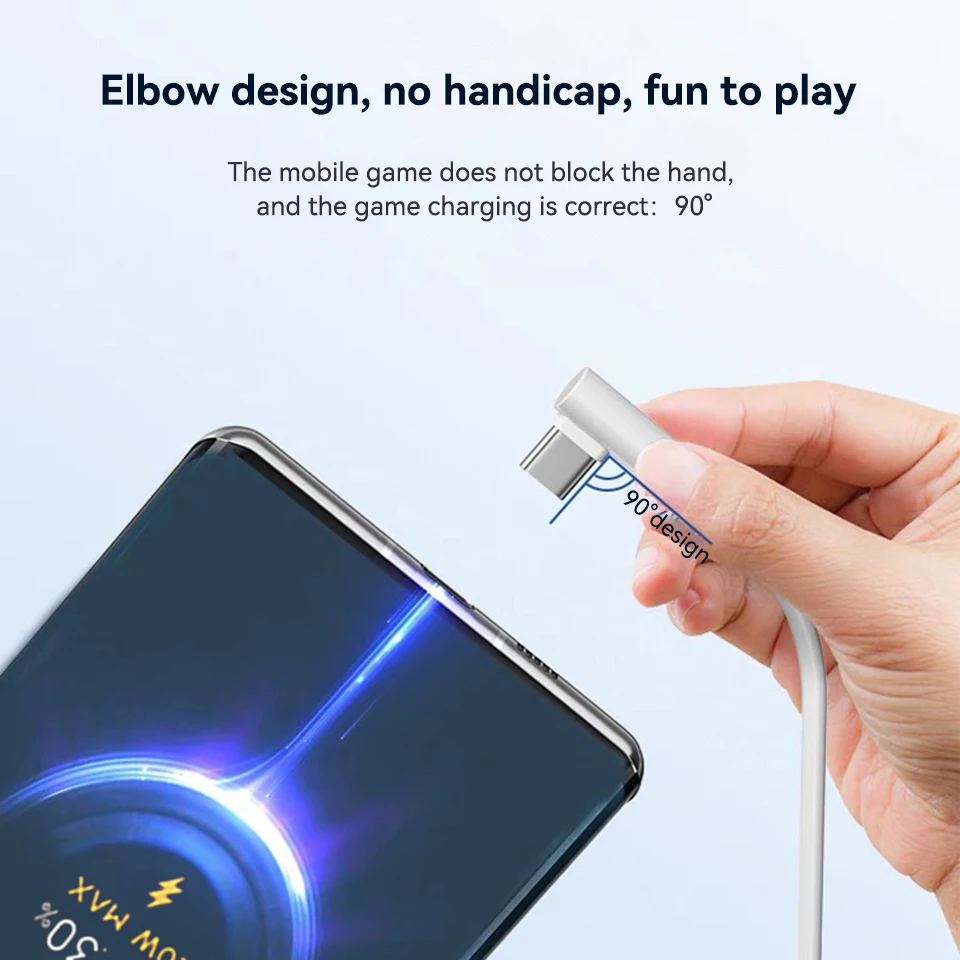 120W 100W 90W For Xiaomi 6A USB Type C Turbo Charge Cable For Mi 14 13 12 Pro Poco F4 GT Redmi Note 13 K60 90 Degree Tipo C Cabo