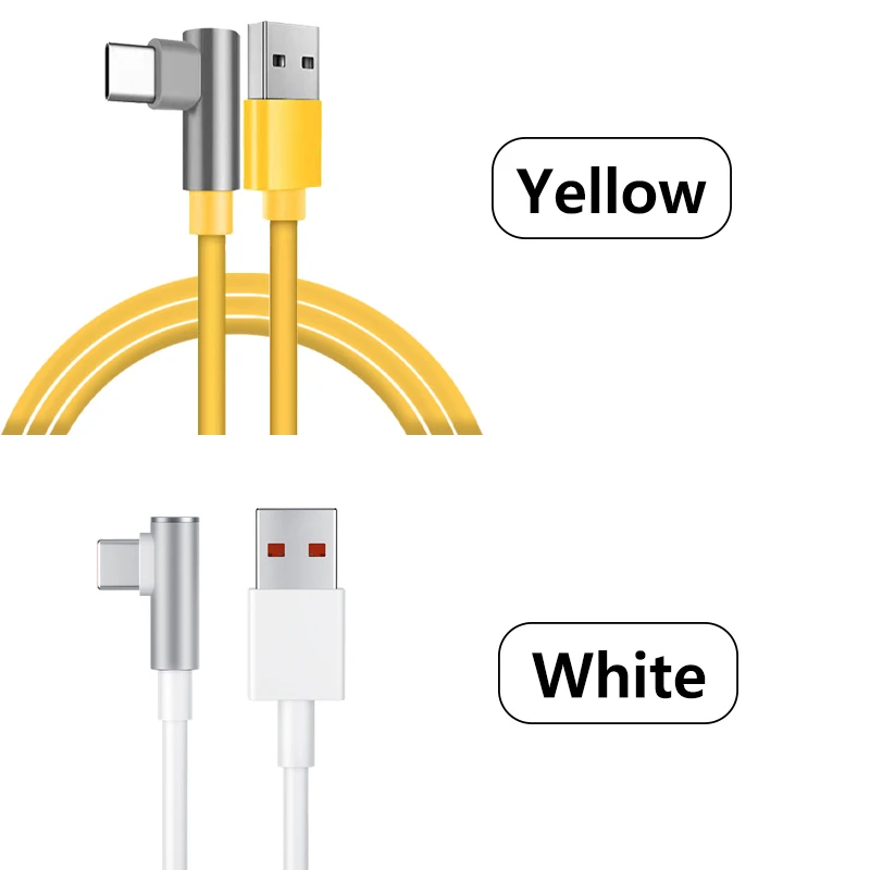 120W 100W 90W For Xiaomi 6A USB Type C Turbo Charge Cable For Mi 14 13 12 Pro Poco F4 GT Redmi Note 13 K60 90 Degree Tipo C Cabo