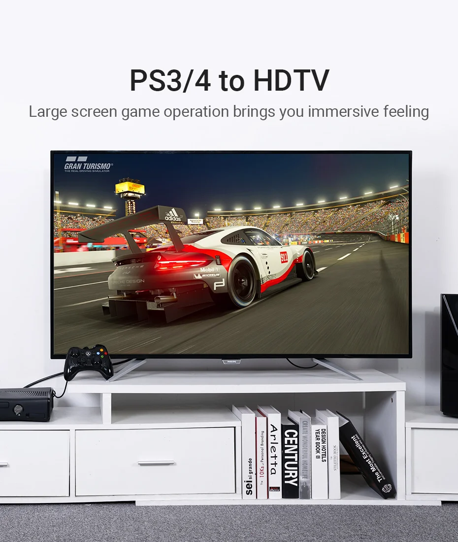 Vention HDMI Cable 4K HDMI 2.0 Cable HDMI 90/270 Degree Angle Adapter for Apple TV PS4 Splitter Video Audio 90 Degree HDMI Cable