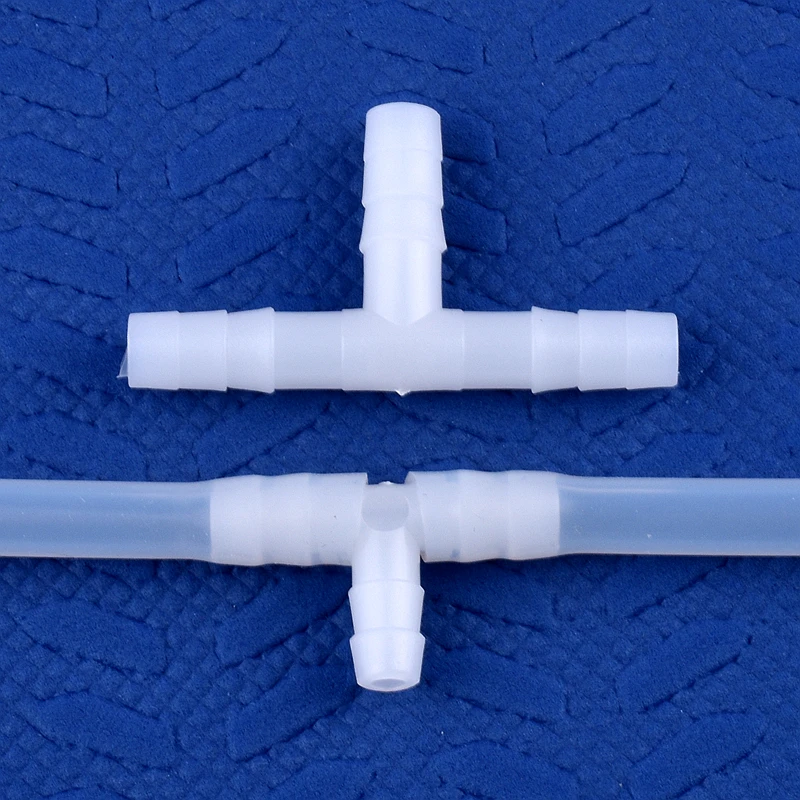 5~200pcs 4~13mm White PE Tee Connector Aquarium Tank Adapter Air Pump Hose Pagoda Joints Garden Irrigation Water Pipe Connectors