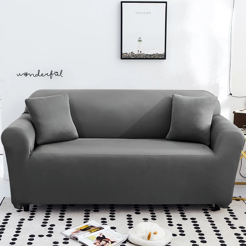 Solid Corner Sofa Covers Couch Slipcovers Elastica Material Sofa Skin Protector for Pets Chaselong Cover L Shape Sofa Armchair