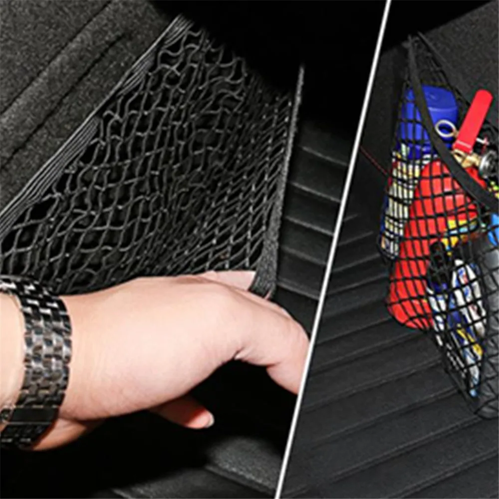 For Volkswagen VW Accessories Polo Golf 3 5 Beetle MK6 MK3 MK4 MK5 Bora CC Passat B6 B5 B7 Car Trunk Box Storage Bag Net sticker