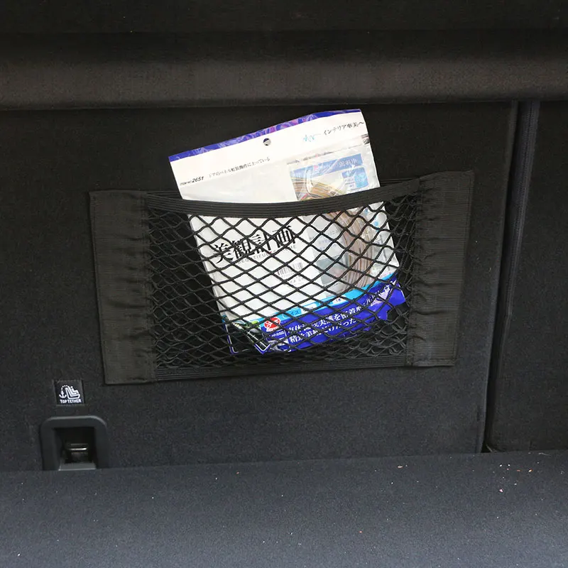 For Volkswagen VW Accessories Polo Golf 3 5 Beetle MK6 MK3 MK4 MK5 Bora CC Passat B6 B5 B7 Car Trunk Box Storage Bag Net sticker