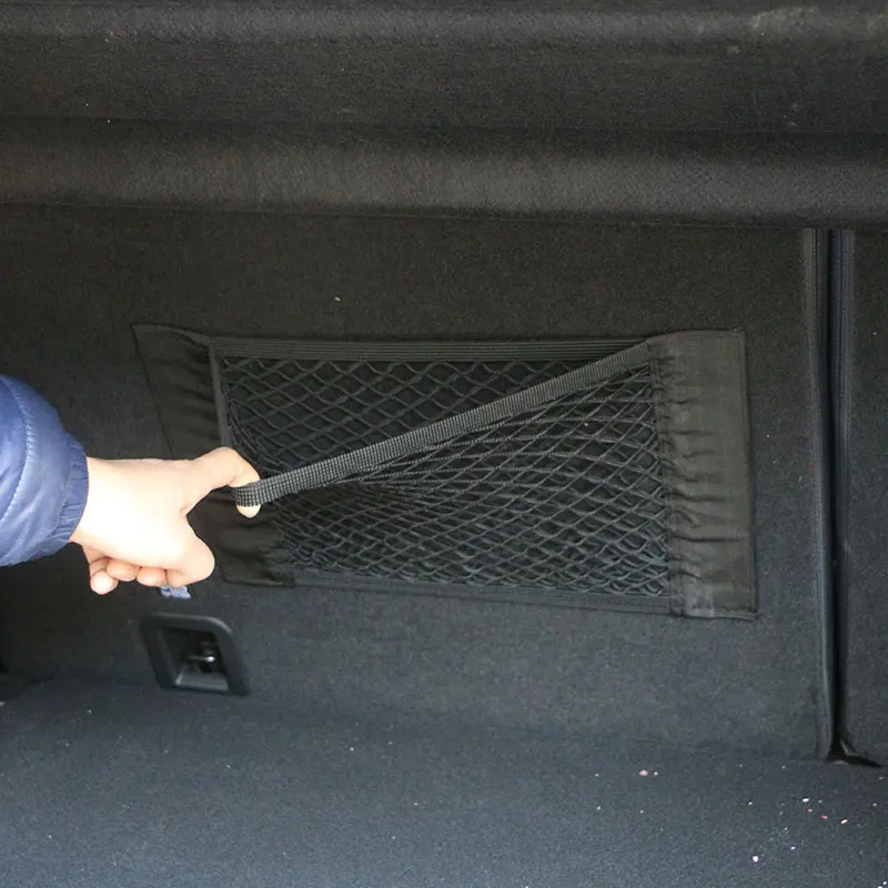 For Volkswagen VW Accessories Polo Golf 3 5 Beetle MK6 MK3 MK4 MK5 Bora CC Passat B6 B5 B7 Car Trunk Box Storage Bag Net sticker