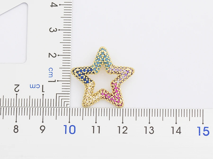 AIBEF Fashion Star Women's Pendant Necklace Fashion Female Cubic Zirconia Necklaces Gold Color Party Jewelry Simple Ladies Gifts