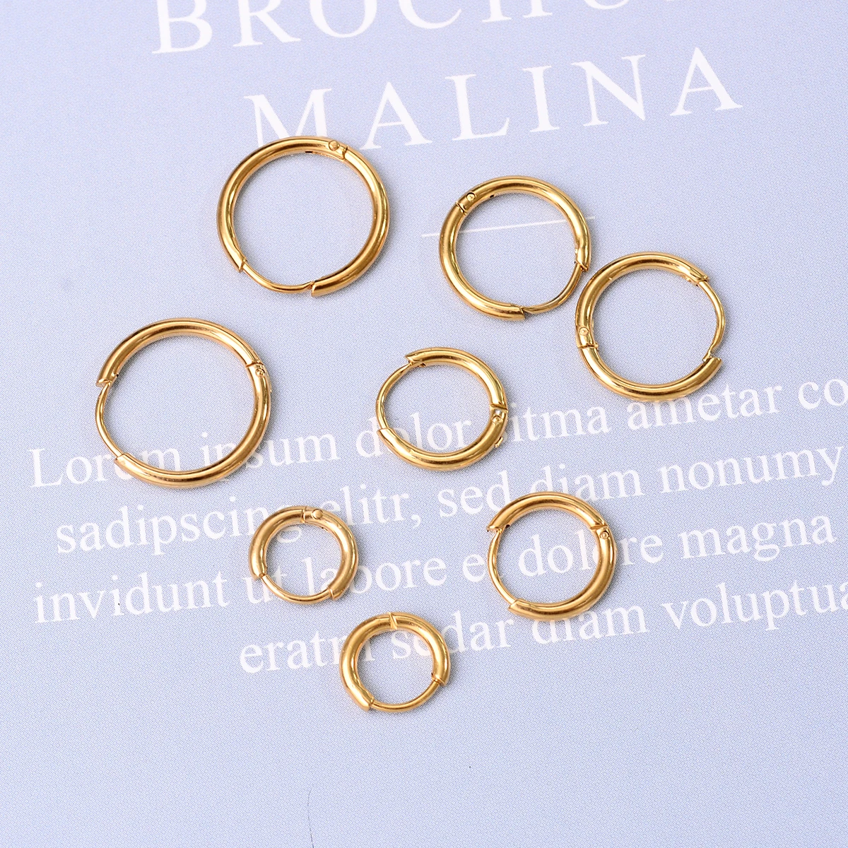 6/8/10/12mm Tiny Korean Small Stainless Steel Round Mini Little Good Huggie Hoop Earrings for Women Cartilage Piercing Loop Ring