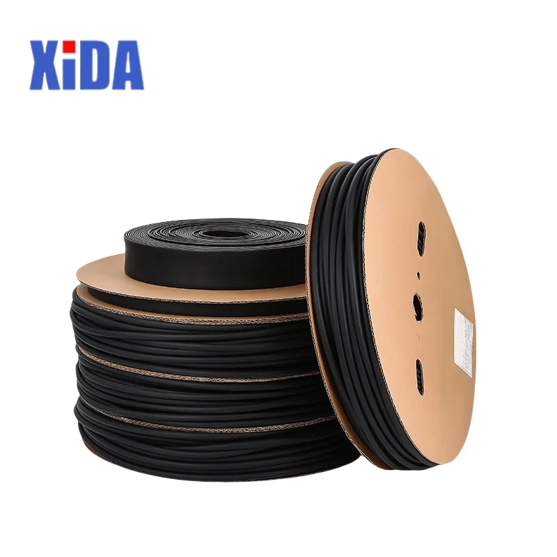 1Meter 4:1 Heat Shrink Tube With Glue Thermoretractile Heat Shrinkable Tubing Dual Wall Heat Shrink Tubing 6 8 12 16 24 40 52 72