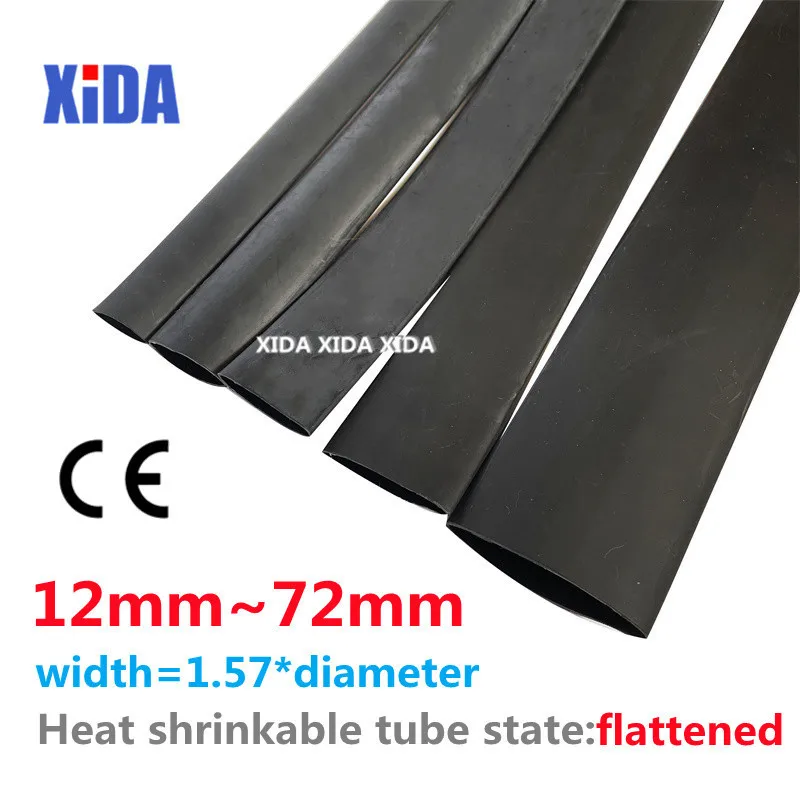 1Meter 4:1 Heat Shrink Tube With Glue Thermoretractile Heat Shrinkable Tubing Dual Wall Heat Shrink Tubing 6 8 12 16 24 40 52 72