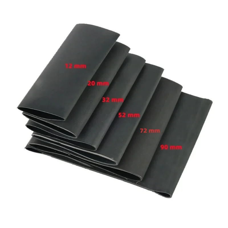 1Meter 4:1 Heat Shrink Tube With Glue Thermoretractile Heat Shrinkable Tubing Dual Wall Heat Shrink Tubing 6 8 12 16 24 40 52 72