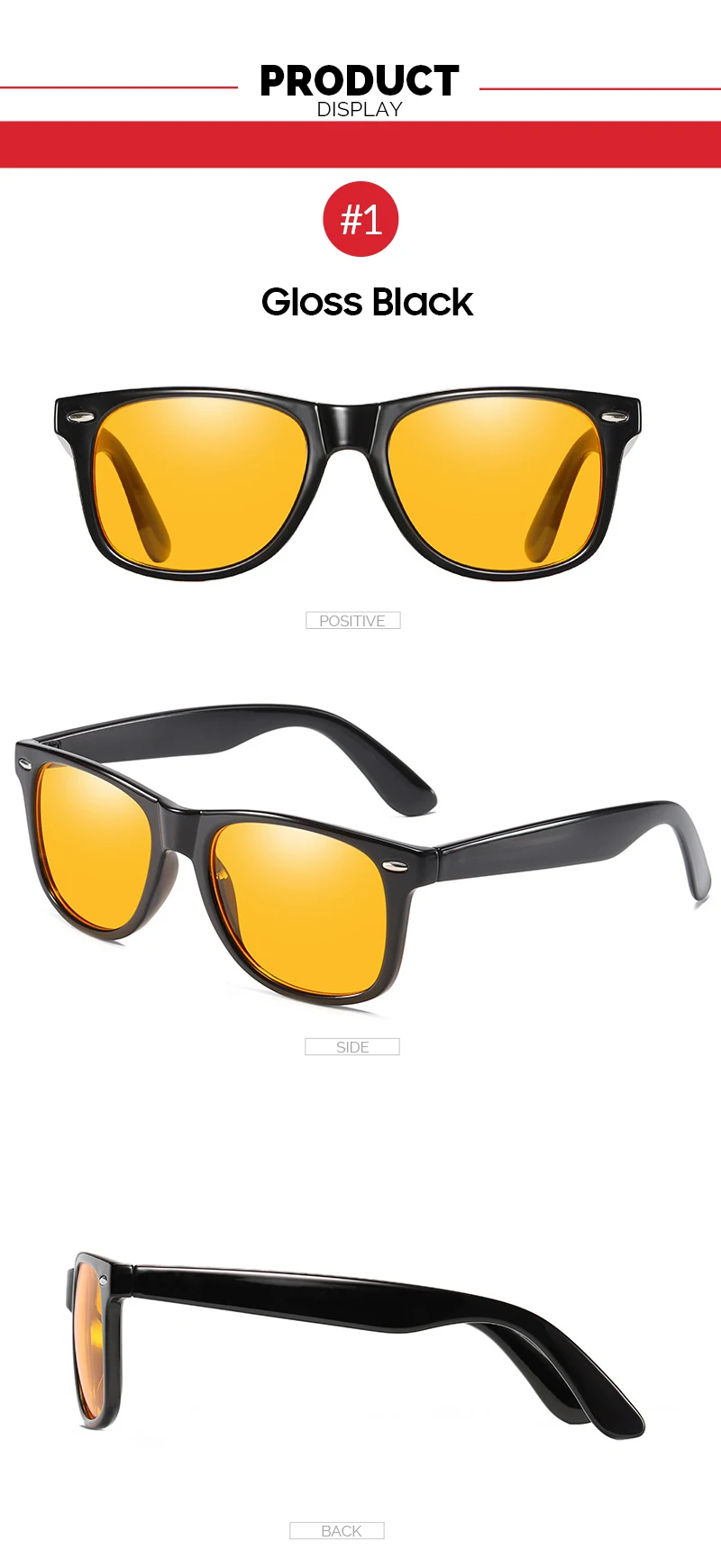 VIVIBEE Classic Square Gaming Blue Light Blocking Glasses Men Yellow Women Office Anti Light Eyeglasses Computer Filter Goggles