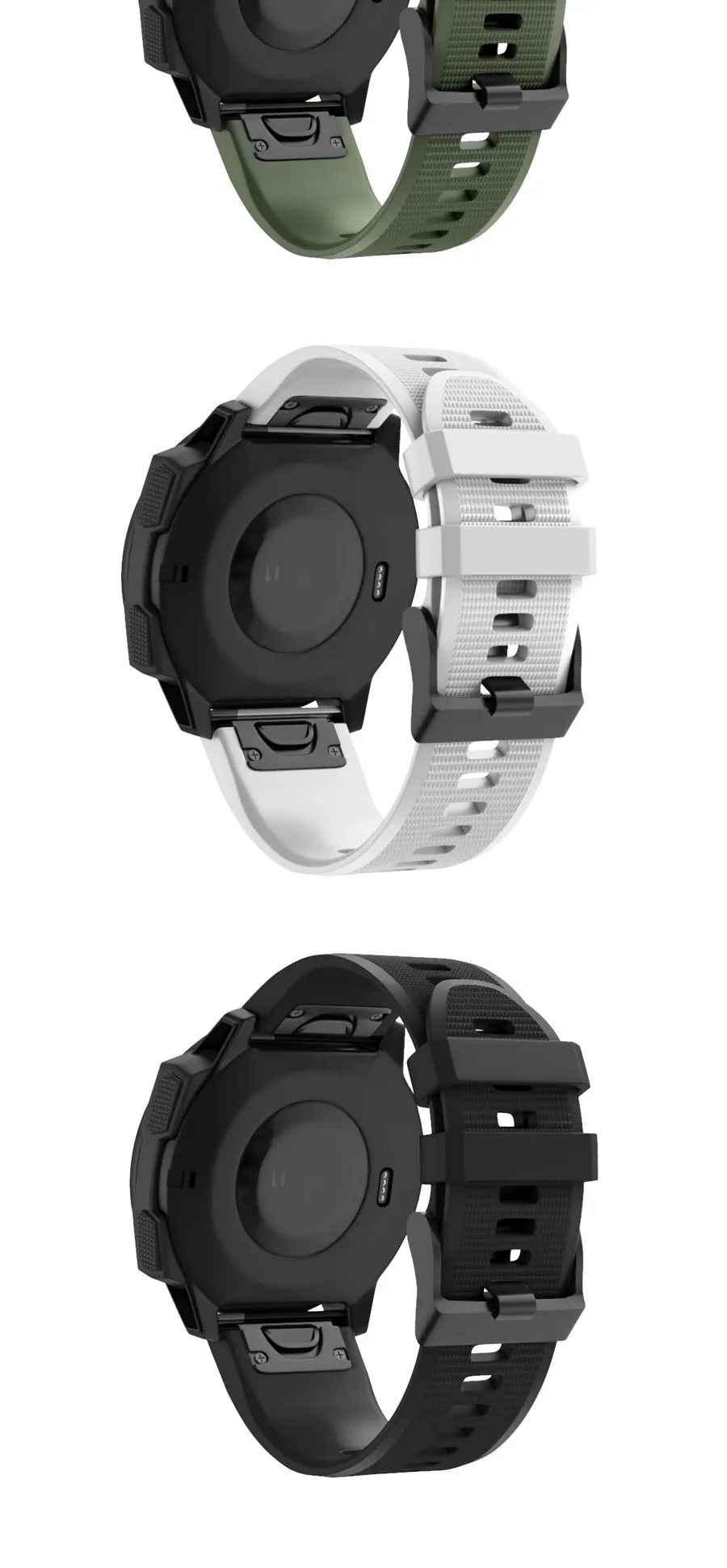 26mm 22mm Quick Release Watchband For Garmin Fenix 7X 6X Pro 5X 3 3HR Silicone Easy Fit Wrist Band for Garmin Fenix 7 Fenix 6 5