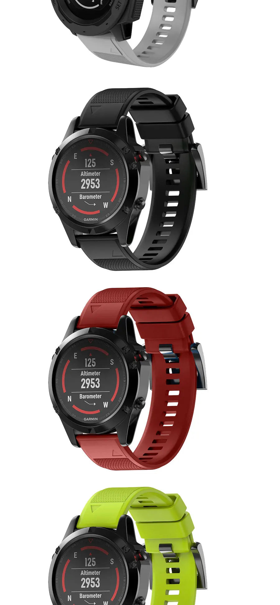 26mm 22mm Quick Release Watchband For Garmin Fenix 7X 6X Pro 5X 3 3HR Silicone Easy Fit Wrist Band for Garmin Fenix 7 Fenix 6 5
