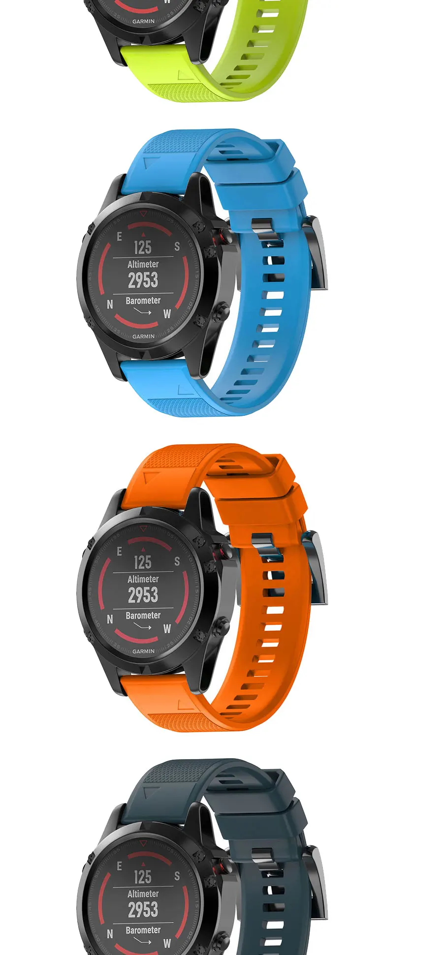 26mm 22mm Quick Release Watchband For Garmin Fenix 7X 6X Pro 5X 3 3HR Silicone Easy Fit Wrist Band for Garmin Fenix 7 Fenix 6 5
