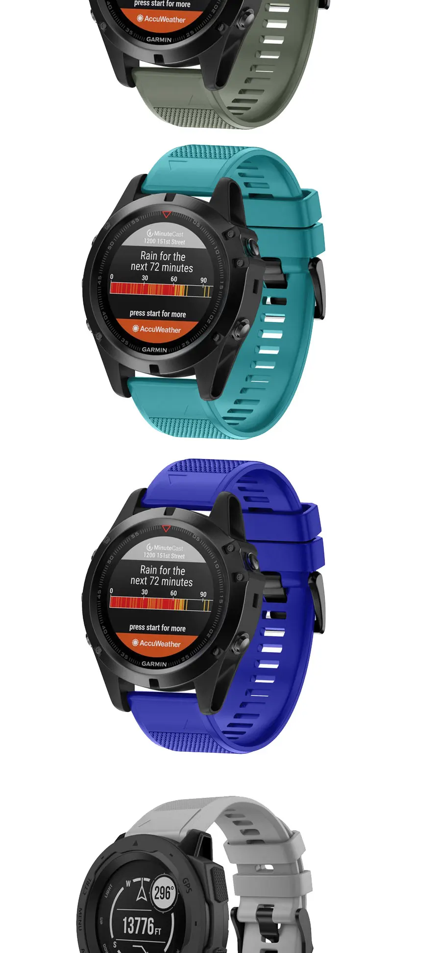 26mm 22mm Quick Release Watchband For Garmin Fenix 7X 6X Pro 5X 3 3HR Silicone Easy Fit Wrist Band for Garmin Fenix 7 Fenix 6 5