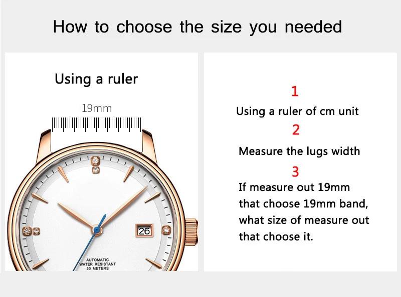 18mm 20mm 22mm 24mm 26mm High Quality Full Solid Stainless Steel Flat Interface Watch Band Straps Wristband Bracelet With Tools