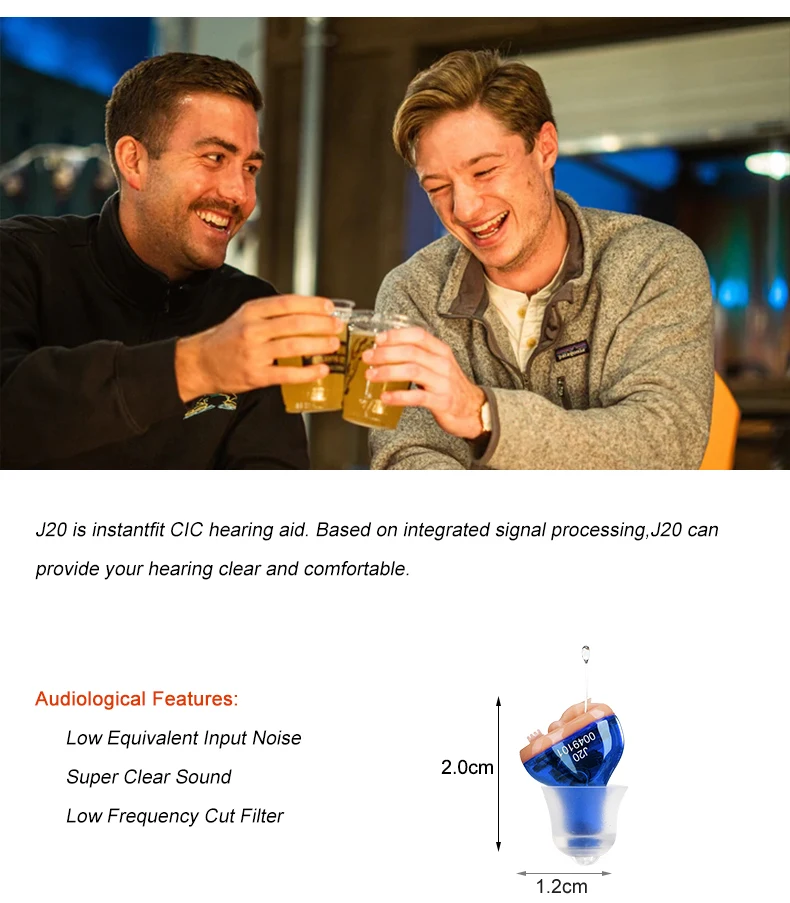 Hearing Aids Audifonos for Deafness Adjustable Micro Wireless J20 Mini Invisible Hearing Aid Ear Sound Amplifier Drop Shipping