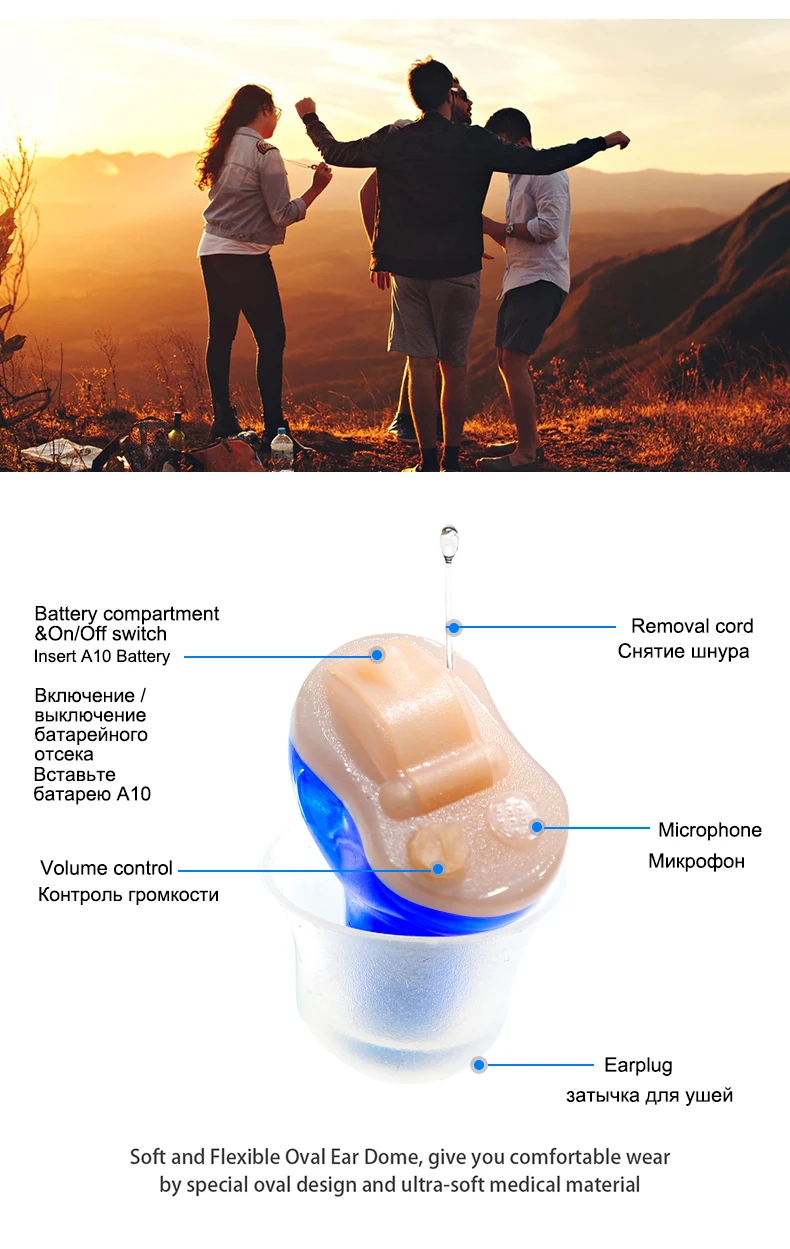 Hearing Aids Audifonos for Deafness Adjustable Micro Wireless J20 Mini Invisible Hearing Aid Ear Sound Amplifier Drop Shipping