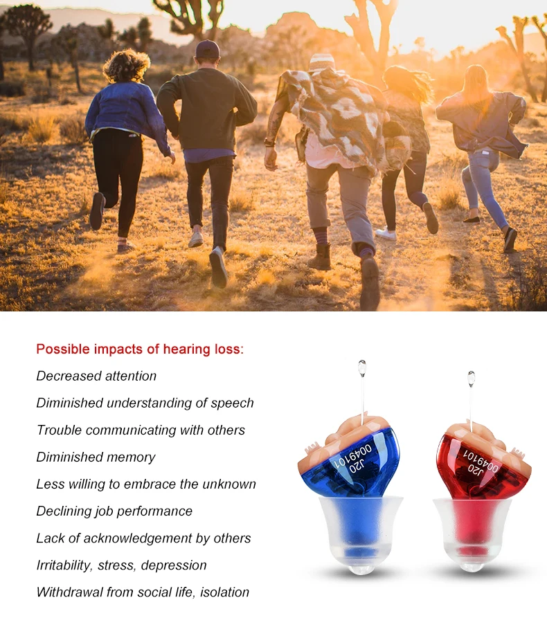 Hearing Aids Audifonos for Deafness Adjustable Micro Wireless J20 Mini Invisible Hearing Aid Ear Sound Amplifier Drop Shipping