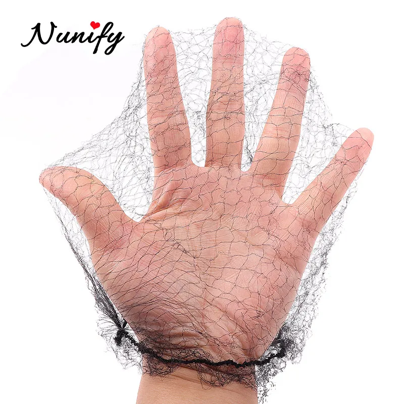 20Pcs/lot Hair Nets Invisible Elastic Edge Mesh Long 36 Inches Black Short 18Inch Wig Nets Invisible Soft Elastic Lines Hair Net