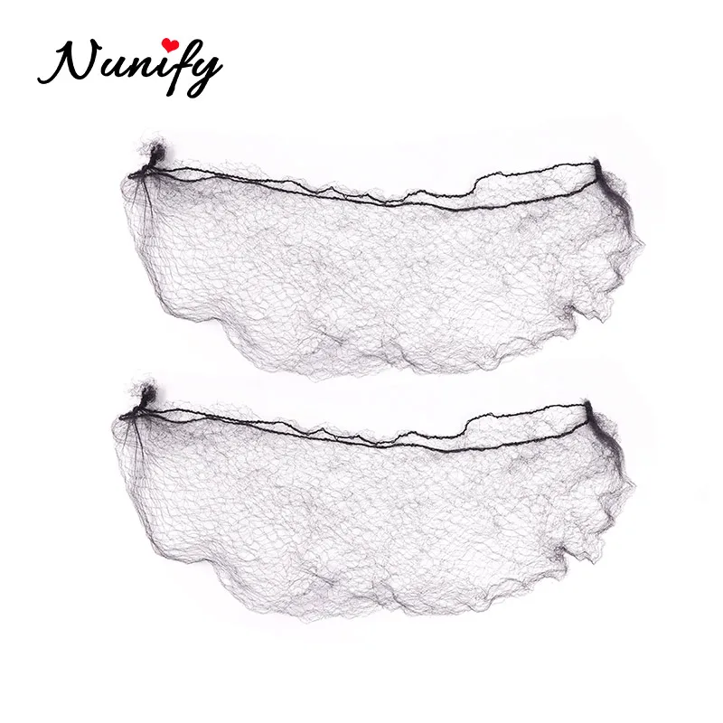 20Pcs/lot Hair Nets Invisible Elastic Edge Mesh Long 36 Inches Black Short 18Inch Wig Nets Invisible Soft Elastic Lines Hair Net