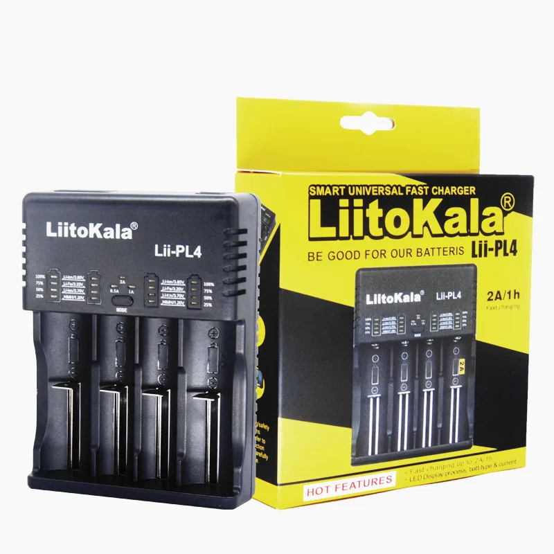 LiitoKala Lii-PD4 LCD Battery Charger for 18650 26650 21700 18350 AA AAA 3.7V/3.2V/1.2V/1.5V lithium NiMH battery 18650 charger