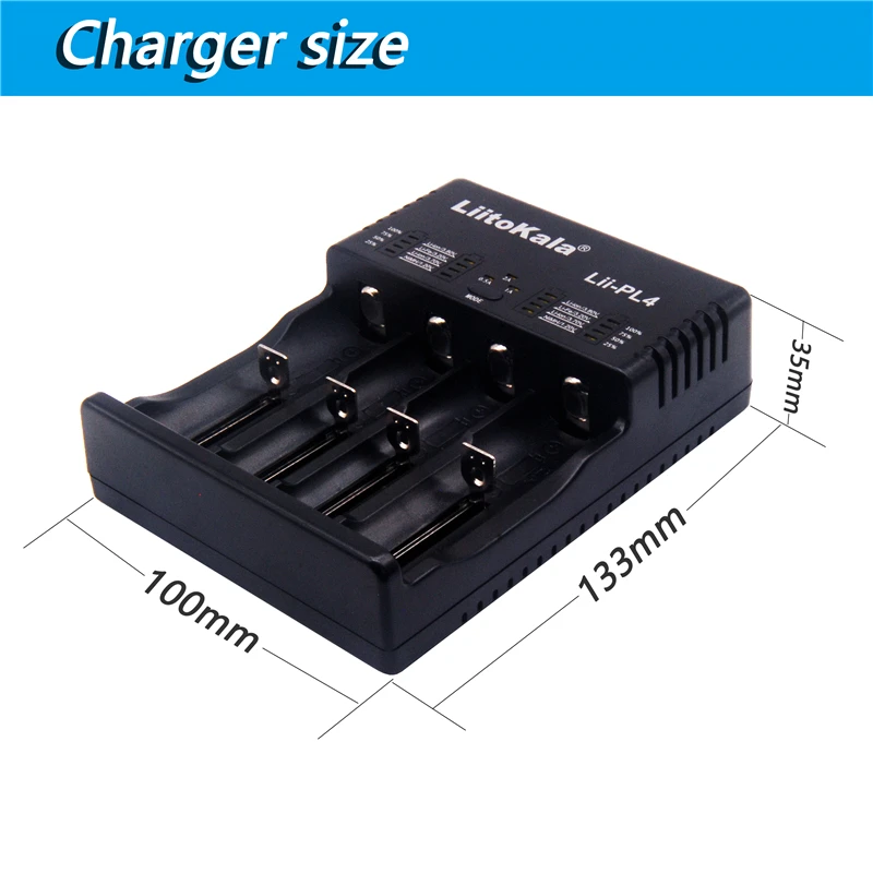 LiitoKala Lii-PD4 LCD Battery Charger for 18650 26650 21700 18350 AA AAA 3.7V/3.2V/1.2V/1.5V lithium NiMH battery 18650 charger