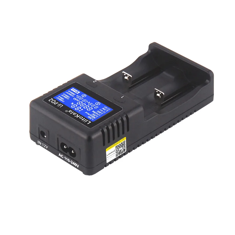LiitoKala Lii-PD4 LCD Battery Charger for 18650 26650 21700 18350 AA AAA 3.7V/3.2V/1.2V/1.5V lithium NiMH battery 18650 charger
