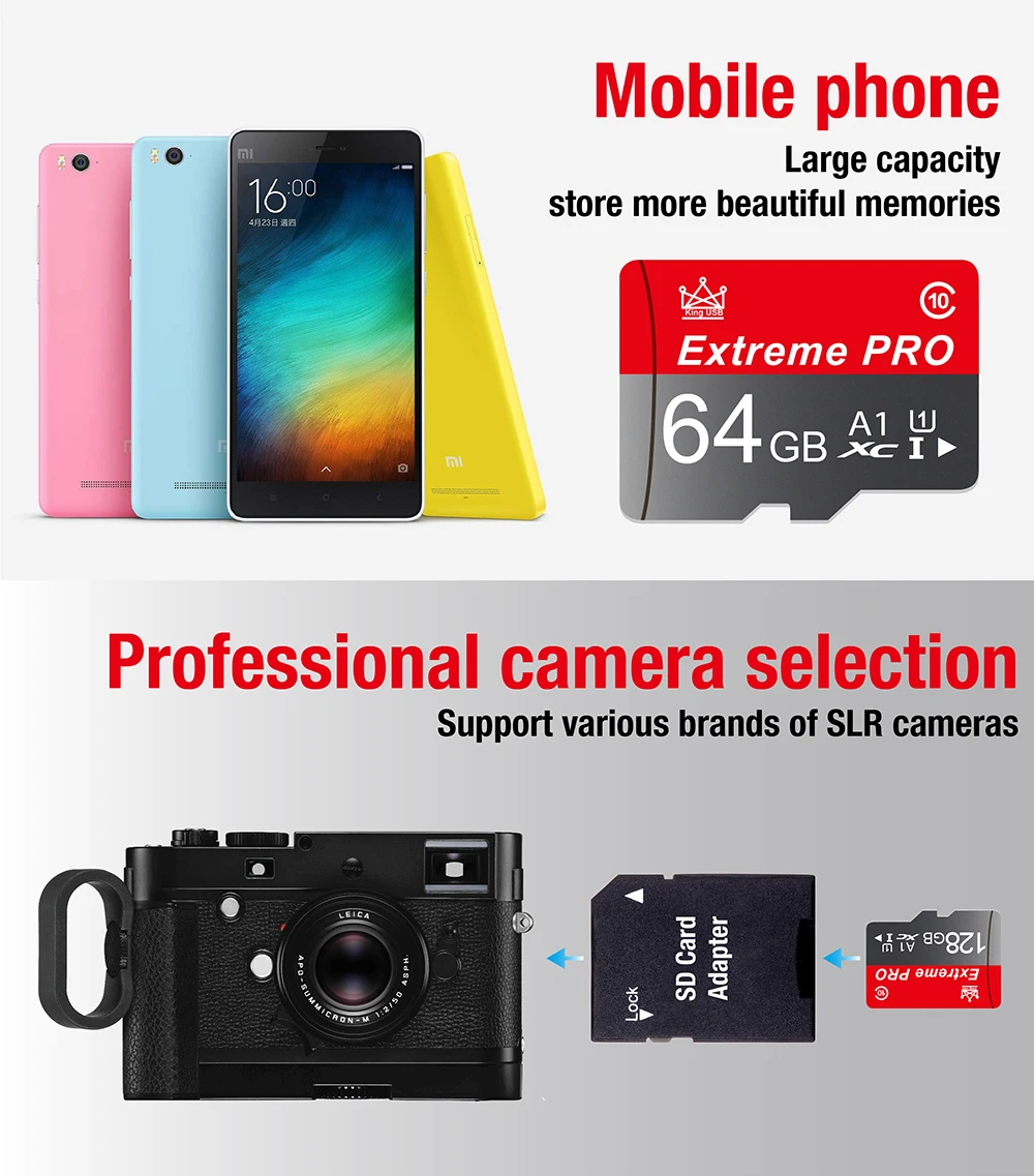Ultra Memory Card 128GB 32GB 64GB 256GB 16G 400GB SD/TF Flash Card Mini SD 32 64 128 GB TF CARD for Phone Speakers Robot