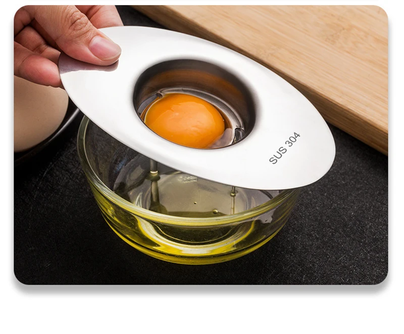 Stainless Steel Egg White Separator Tools Eggs Yolk Filter Gadgets Kitchen Accessories Separating Funnel Spoon Egg Divider Tool