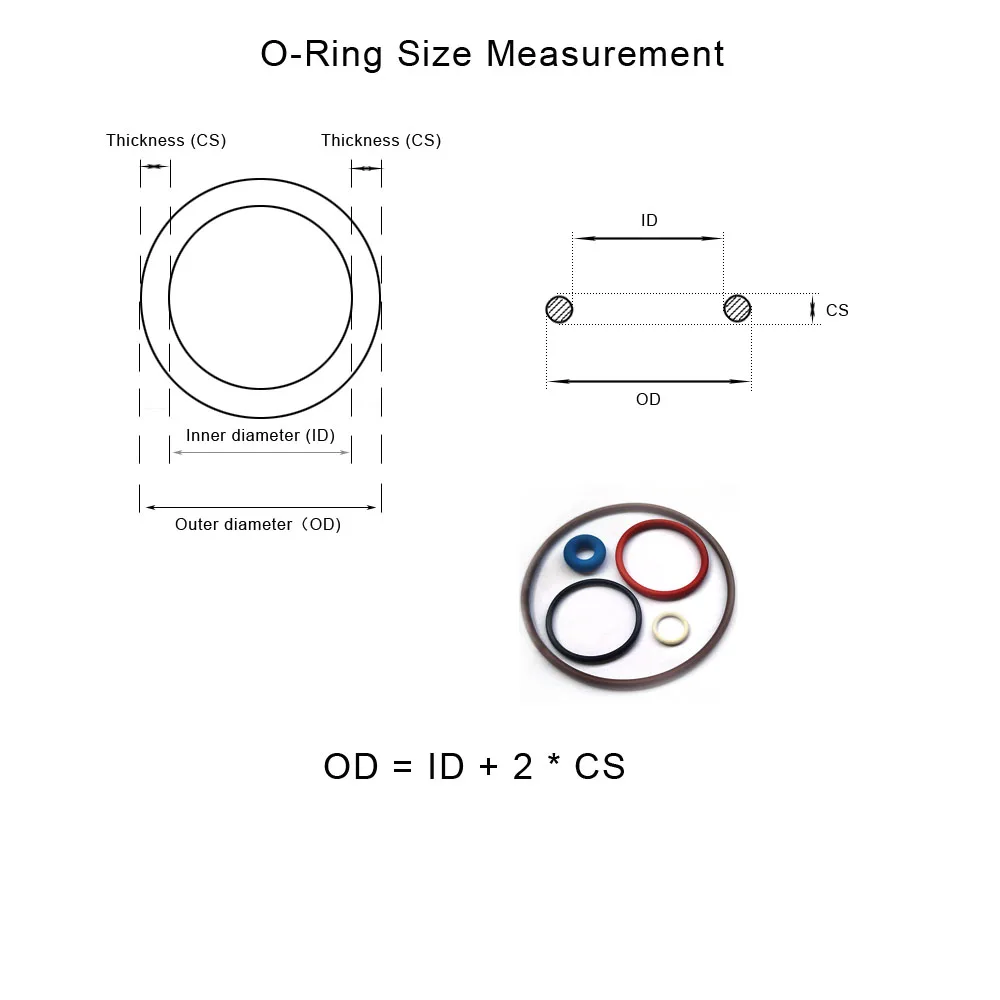 10pcs Silicone Rubber Seal O-Ring Thickness CS 2mm Outer Diameter OD 5/5.5/6/7/8/9/10/11/12/13/14/15/16/17/18/19/20mm VMQ Gasket